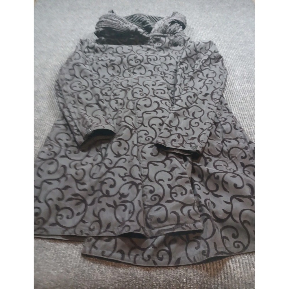 MYCRA PAC NOW Reversible DONATELLA Rain Coat Black, SMALL, Pleated Hood